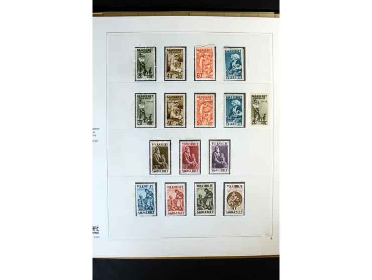 1920/59, postfrische und ungebrauchte Sammlung mit u.a. Mi.-Nr. 128-34, 151-57, 161-67, 226-38I, Bl.1 und2 etc., dazu gestemp