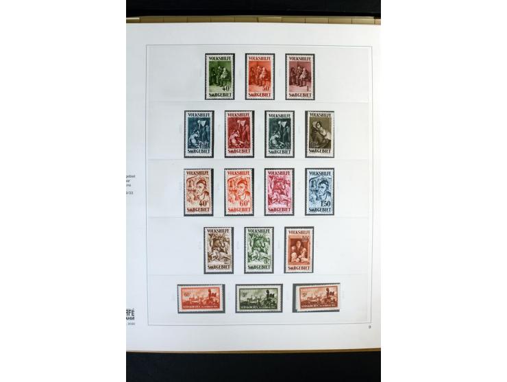 1920/59, postfrische und ungebrauchte Sammlung mit u.a. Mi.-Nr. 128-34, 151-57, 161-67, 226-38I, Bl.1 und2 etc., dazu gestemp