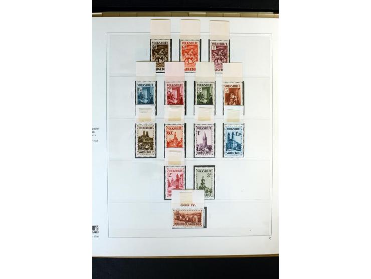 1920/59, postfrische und ungebrauchte Sammlung mit u.a. Mi.-Nr. 128-34, 151-57, 161-67, 226-38I, Bl.1 und2 etc., dazu gestemp
