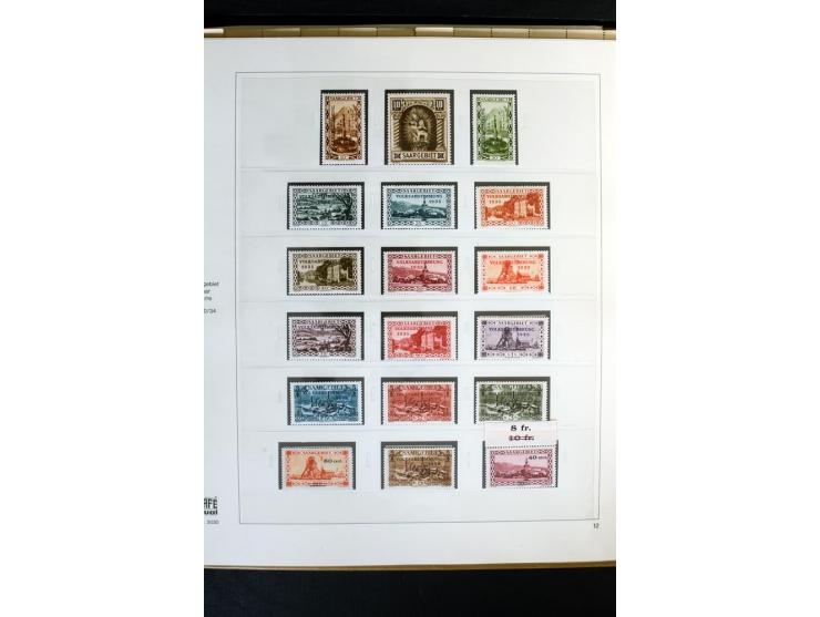 1920/59, postfrische und ungebrauchte Sammlung mit u.a. Mi.-Nr. 128-34, 151-57, 161-67, 226-38I, Bl.1 und2 etc., dazu gestemp