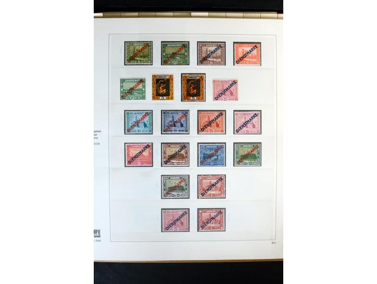 1920/59, postfrische und ungebrauchte Sammlung mit u.a. Mi.-Nr. 128-34, 151-57, 161-67, 226-38I, Bl.1 und2 etc., dazu gestemp