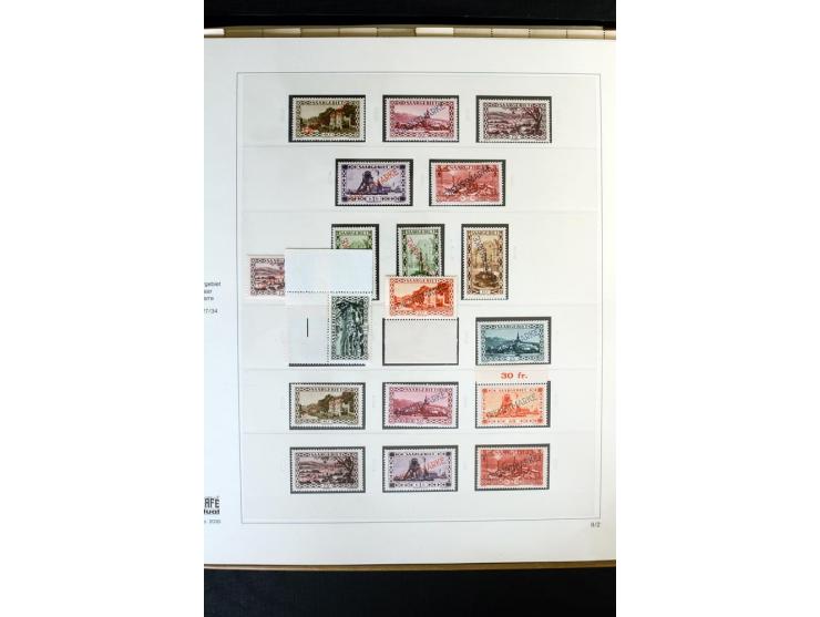 1920/59, postfrische und ungebrauchte Sammlung mit u.a. Mi.-Nr. 128-34, 151-57, 161-67, 226-38I, Bl.1 und2 etc., dazu gestemp