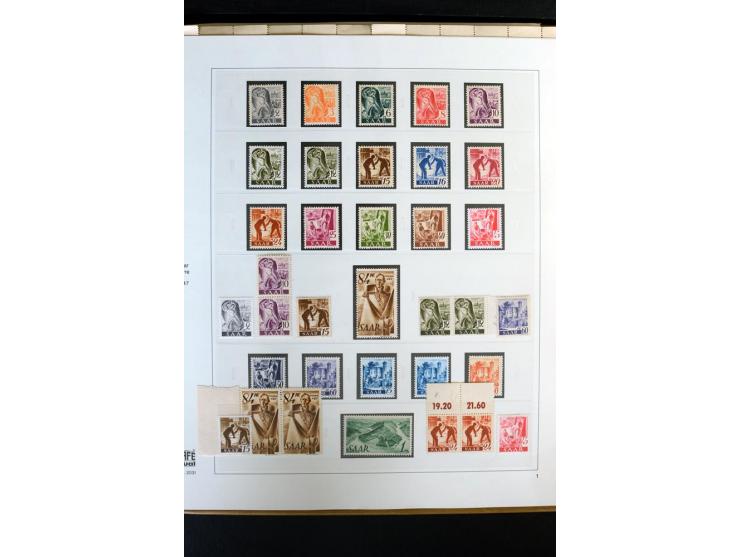 1920/59, postfrische und ungebrauchte Sammlung mit u.a. Mi.-Nr. 128-34, 151-57, 161-67, 226-38I, Bl.1 und2 etc., dazu gestemp