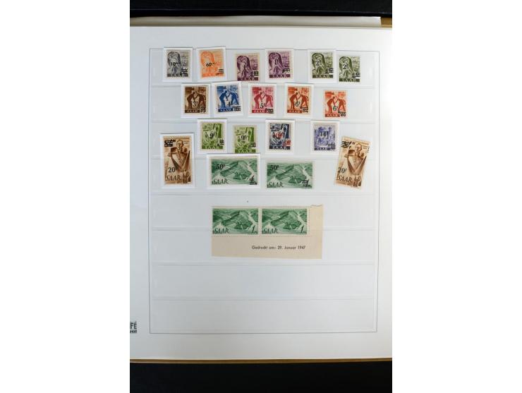 1920/59, postfrische und ungebrauchte Sammlung mit u.a. Mi.-Nr. 128-34, 151-57, 161-67, 226-38I, Bl.1 und2 etc., dazu gestemp