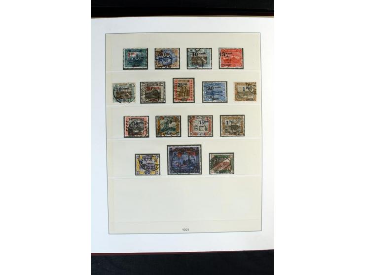 1920/59, postfrische und ungebrauchte Sammlung mit u.a. Mi.-Nr. 128-34, 151-57, 161-67, 226-38I, Bl.1 und2 etc., dazu gestemp
