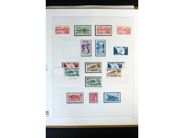 1920/59, postfrische und ungebrauchte Sammlung mit u.a. Mi.-Nr. 128-34, 151-57, 161-67, 226-38I, Bl.1 und2 etc., dazu gestemp