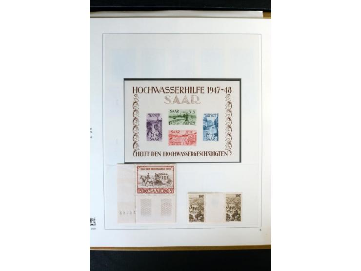 1920/59, postfrische und ungebrauchte Sammlung mit u.a. Mi.-Nr. 128-34, 151-57, 161-67, 226-38I, Bl.1 und2 etc., dazu gestemp