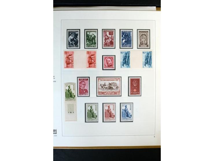 1920/59, postfrische und ungebrauchte Sammlung mit u.a. Mi.-Nr. 128-34, 151-57, 161-67, 226-38I, Bl.1 und2 etc., dazu gestemp