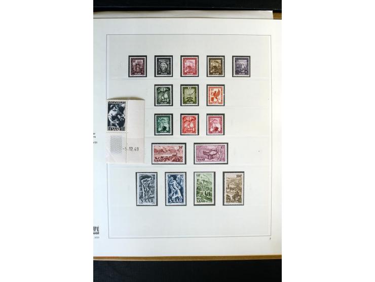 1920/59, postfrische und ungebrauchte Sammlung mit u.a. Mi.-Nr. 128-34, 151-57, 161-67, 226-38I, Bl.1 und2 etc., dazu gestemp