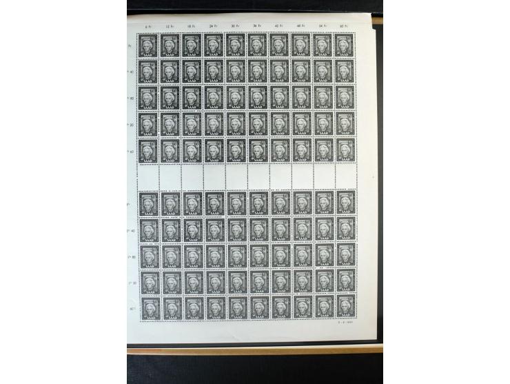 1920/59, postfrische und ungebrauchte Sammlung mit u.a. Mi.-Nr. 128-34, 151-57, 161-67, 226-38I, Bl.1 und2 etc., dazu gestemp