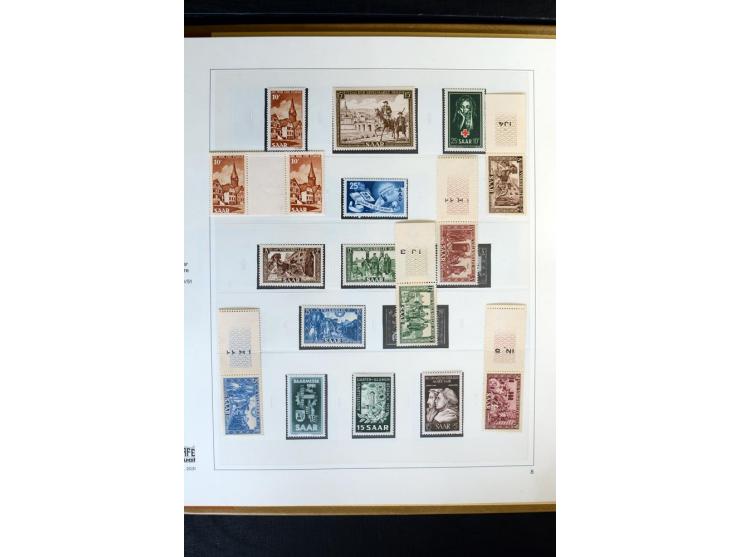 1920/59, postfrische und ungebrauchte Sammlung mit u.a. Mi.-Nr. 128-34, 151-57, 161-67, 226-38I, Bl.1 und2 etc., dazu gestemp