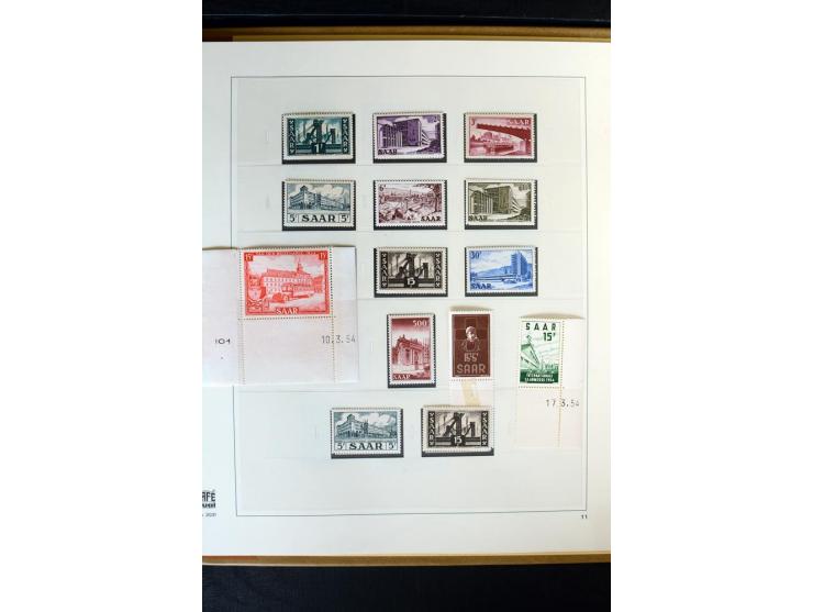 1920/59, postfrische und ungebrauchte Sammlung mit u.a. Mi.-Nr. 128-34, 151-57, 161-67, 226-38I, Bl.1 und2 etc., dazu gestemp