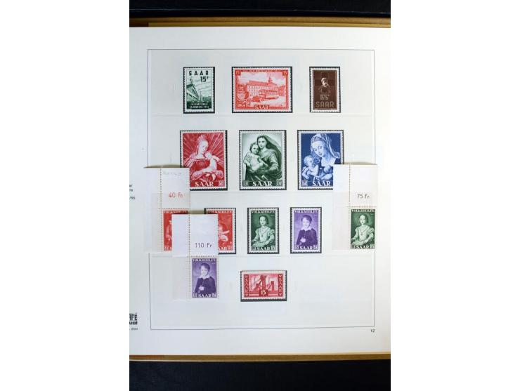 1920/59, postfrische und ungebrauchte Sammlung mit u.a. Mi.-Nr. 128-34, 151-57, 161-67, 226-38I, Bl.1 und2 etc., dazu gestemp