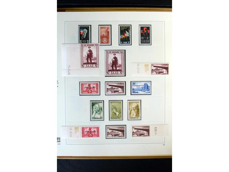 1920/59, postfrische und ungebrauchte Sammlung mit u.a. Mi.-Nr. 128-34, 151-57, 161-67, 226-38I, Bl.1 und2 etc., dazu gestemp