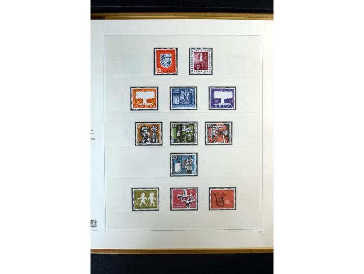 1920/59, postfrische und ungebrauchte Sammlung mit u.a. Mi.-Nr. 128-34, 151-57, 161-67, 226-38I, Bl.1 und2 etc., dazu gestemp