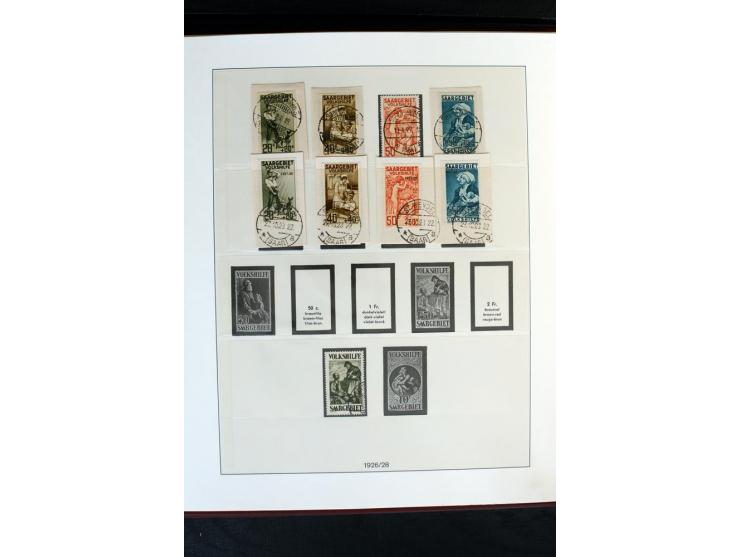 1920/59, postfrische und ungebrauchte Sammlung mit u.a. Mi.-Nr. 128-34, 151-57, 161-67, 226-38I, Bl.1 und2 etc., dazu gestemp