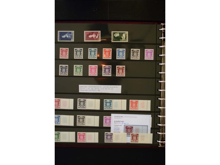 1947/56, sehr schöne postfrische und gestempelte Sammlung in den Hauptnummern weit überkomplett mit einer Vielzahl an Besonde