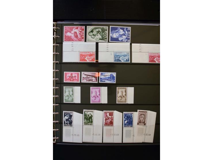 1947/56, sehr schöne postfrische und gestempelte Sammlung in den Hauptnummern weit überkomplett mit einer Vielzahl an Besonde