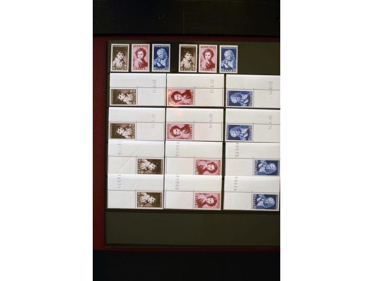1947/56, sehr schöne postfrische und gestempelte Sammlung in den Hauptnummern weit überkomplett mit einer Vielzahl an Besonde
