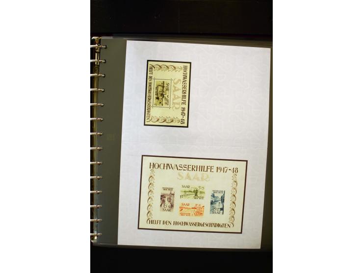 1947/56, sehr schöne postfrische und gestempelte Sammlung in den Hauptnummern weit überkomplett mit einer Vielzahl an Besonde