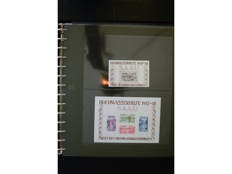1947/56, sehr schöne postfrische und gestempelte Sammlung in den Hauptnummern weit überkomplett mit einer Vielzahl an Besonde