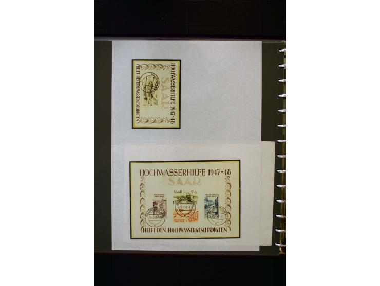 1947/56, sehr schöne postfrische und gestempelte Sammlung in den Hauptnummern weit überkomplett mit einer Vielzahl an Besonde