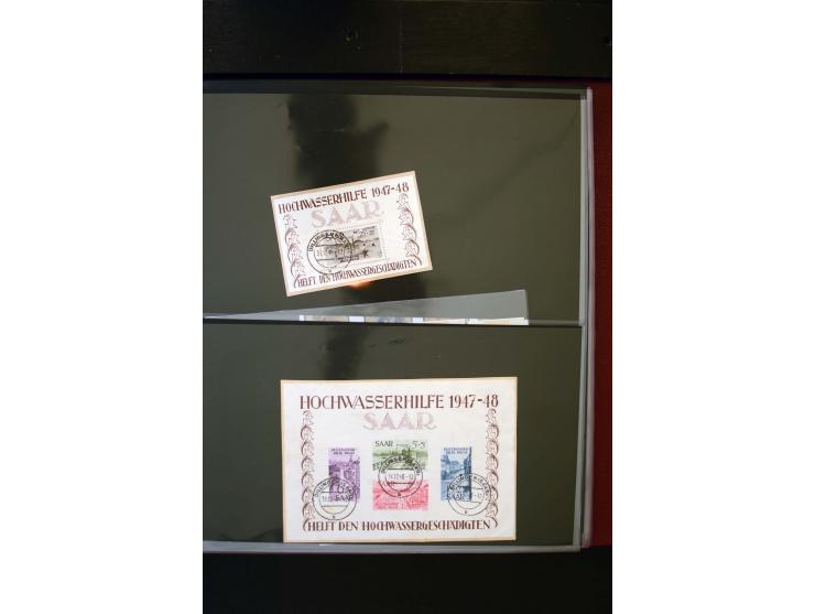 1947/56, sehr schöne postfrische und gestempelte Sammlung in den Hauptnummern weit überkomplett mit einer Vielzahl an Besonde