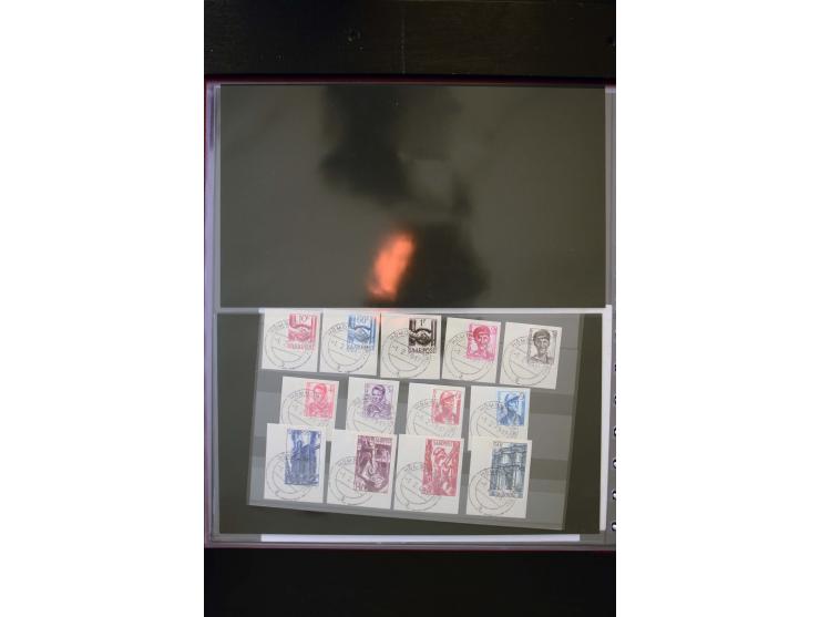 1947/56, sehr schöne postfrische und gestempelte Sammlung in den Hauptnummern weit überkomplett mit einer Vielzahl an Besonde