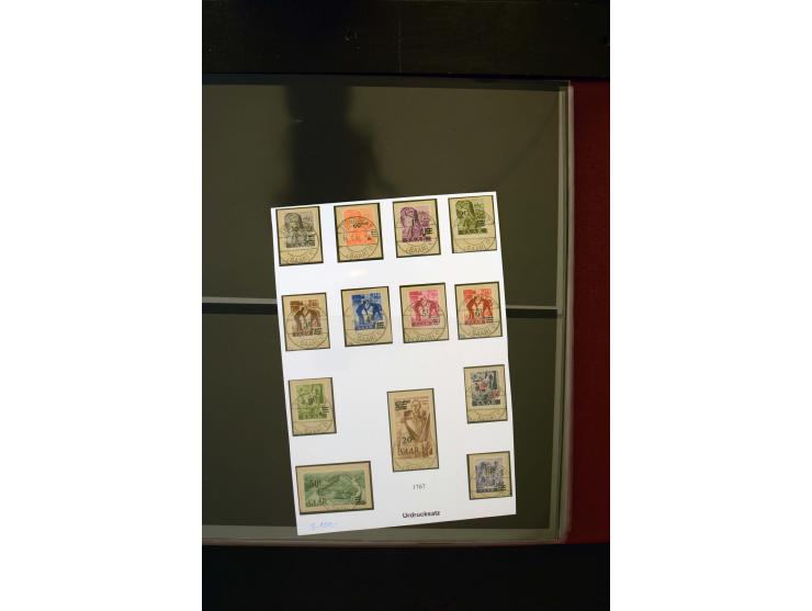 1947/56, sehr schöne postfrische und gestempelte Sammlung in den Hauptnummern weit überkomplett mit einer Vielzahl an Besonde