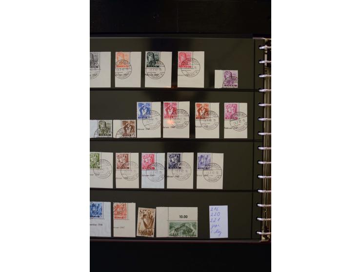 1947/56, sehr schöne postfrische und gestempelte Sammlung in den Hauptnummern weit überkomplett mit einer Vielzahl an Besonde