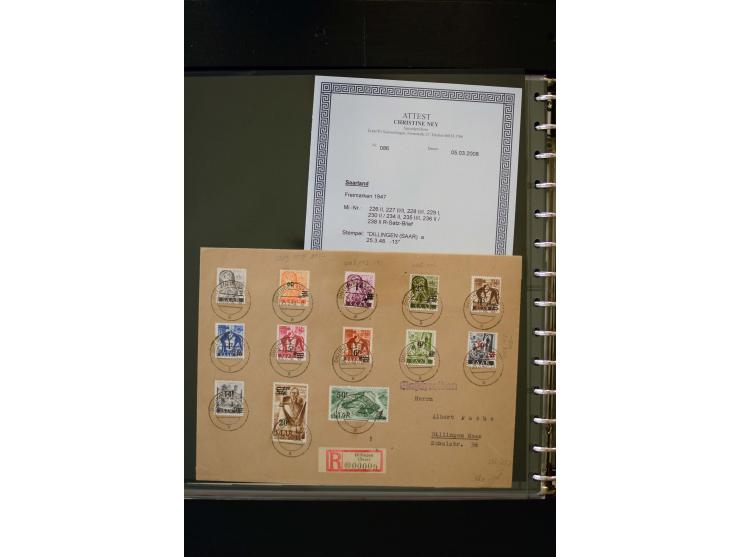 1947/56, sehr schöne postfrische und gestempelte Sammlung in den Hauptnummern weit überkomplett mit einer Vielzahl an Besonde