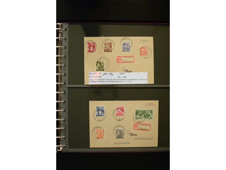 1947/56, sehr schöne postfrische und gestempelte Sammlung in den Hauptnummern weit überkomplett mit einer Vielzahl an Besonde
