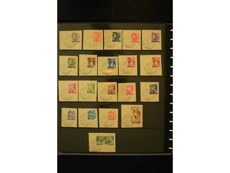 1947/56, sehr schöne postfrische und gestempelte Sammlung in den Hauptnummern weit überkomplett mit einer Vielzahl an Besonde