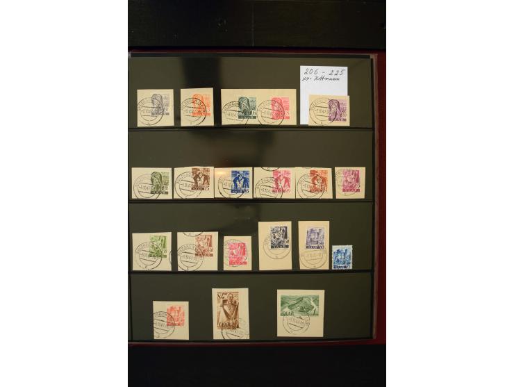 1947/56, sehr schöne postfrische und gestempelte Sammlung in den Hauptnummern weit überkomplett mit einer Vielzahl an Besonde