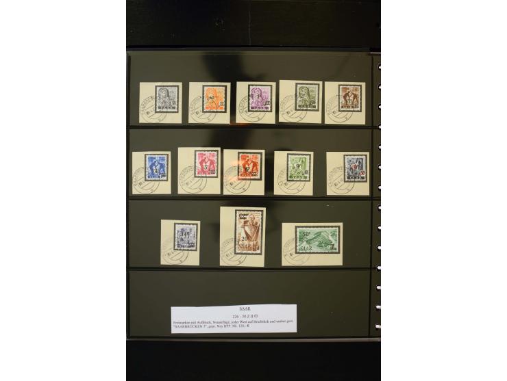 1947/56, sehr schöne postfrische und gestempelte Sammlung in den Hauptnummern weit überkomplett mit einer Vielzahl an Besonde