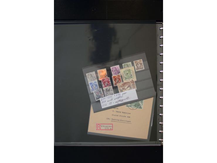 1947/56, sehr schöne postfrische und gestempelte Sammlung in den Hauptnummern weit überkomplett mit einer Vielzahl an Besonde