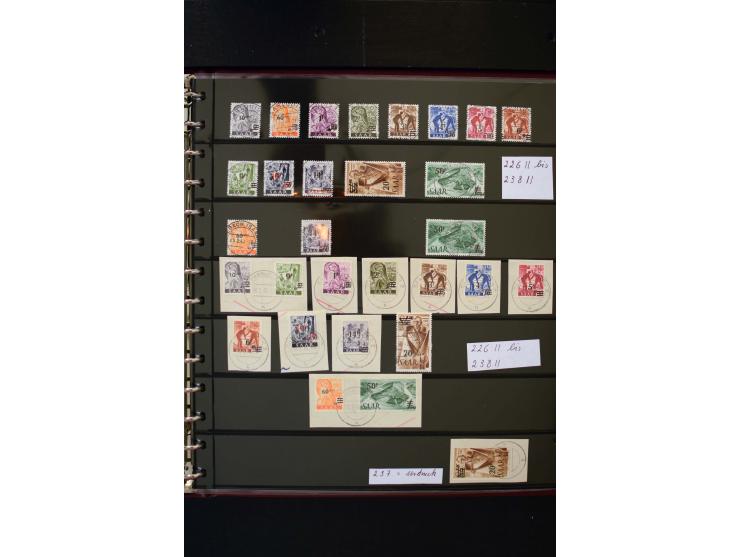 1947/56, sehr schöne postfrische und gestempelte Sammlung in den Hauptnummern weit überkomplett mit einer Vielzahl an Besonde