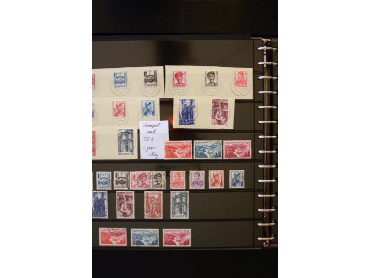 1947/56, sehr schöne postfrische und gestempelte Sammlung in den Hauptnummern weit überkomplett mit einer Vielzahl an Besonde