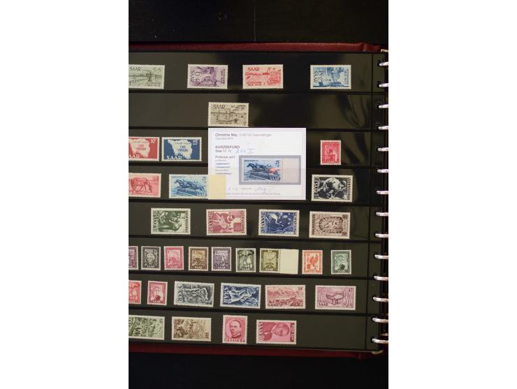 1947/56, sehr schöne postfrische und gestempelte Sammlung in den Hauptnummern weit überkomplett mit einer Vielzahl an Besonde