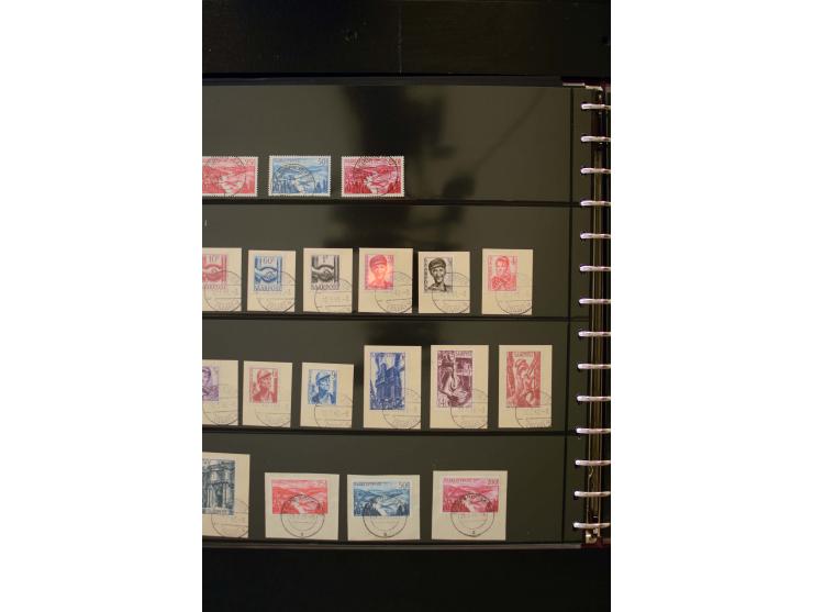 1947/56, sehr schöne postfrische und gestempelte Sammlung in den Hauptnummern weit überkomplett mit einer Vielzahl an Besonde