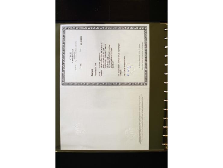 1947/56, sehr schöne postfrische und gestempelte Sammlung in den Hauptnummern weit überkomplett mit einer Vielzahl an Besonde
