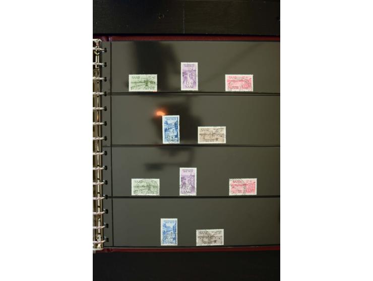 1947/56, sehr schöne postfrische und gestempelte Sammlung in den Hauptnummern weit überkomplett mit einer Vielzahl an Besonde