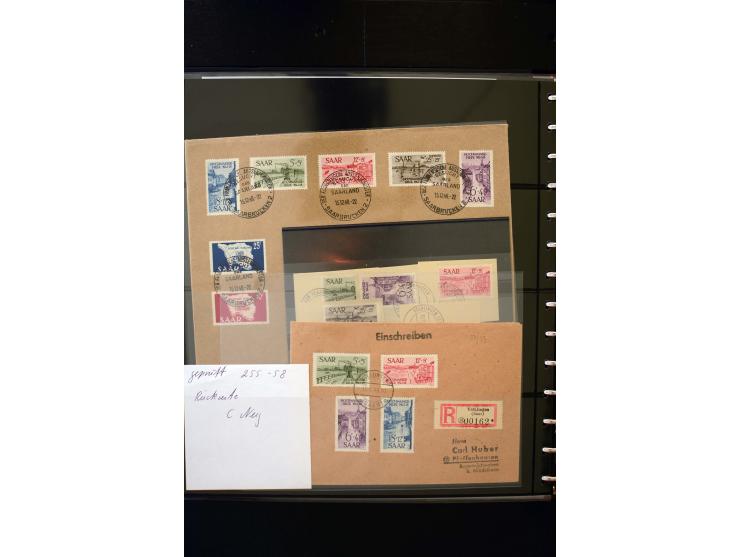 1947/56, sehr schöne postfrische und gestempelte Sammlung in den Hauptnummern weit überkomplett mit einer Vielzahl an Besonde