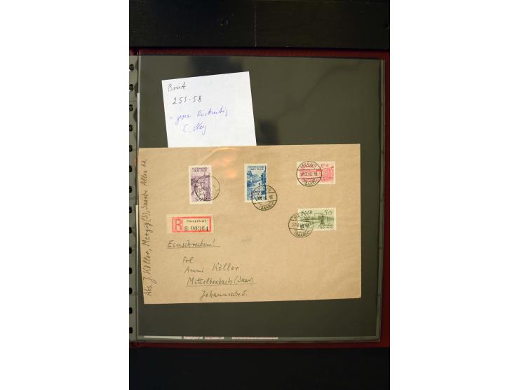 1947/56, sehr schöne postfrische und gestempelte Sammlung in den Hauptnummern weit überkomplett mit einer Vielzahl an Besonde