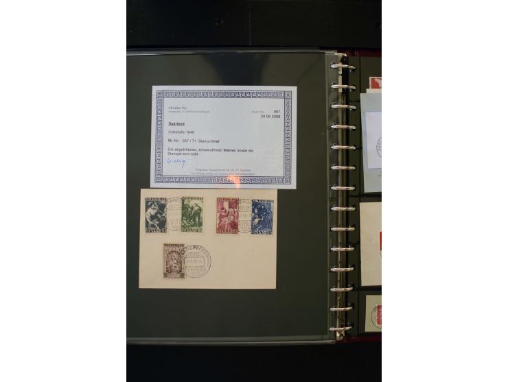 1947/56, sehr schöne postfrische und gestempelte Sammlung in den Hauptnummern weit überkomplett mit einer Vielzahl an Besonde