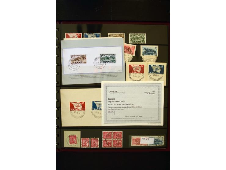 1947/56, sehr schöne postfrische und gestempelte Sammlung in den Hauptnummern weit überkomplett mit einer Vielzahl an Besonde