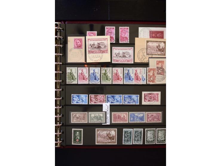 1947/56, sehr schöne postfrische und gestempelte Sammlung in den Hauptnummern weit überkomplett mit einer Vielzahl an Besonde