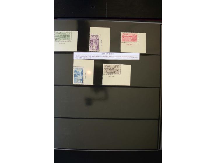1947/56, sehr schöne postfrische und gestempelte Sammlung in den Hauptnummern weit überkomplett mit einer Vielzahl an Besonde