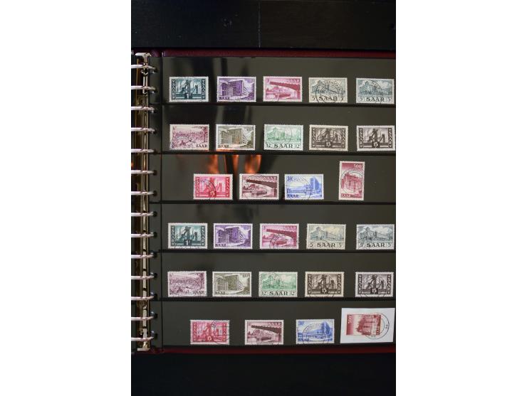 1947/56, sehr schöne postfrische und gestempelte Sammlung in den Hauptnummern weit überkomplett mit einer Vielzahl an Besonde