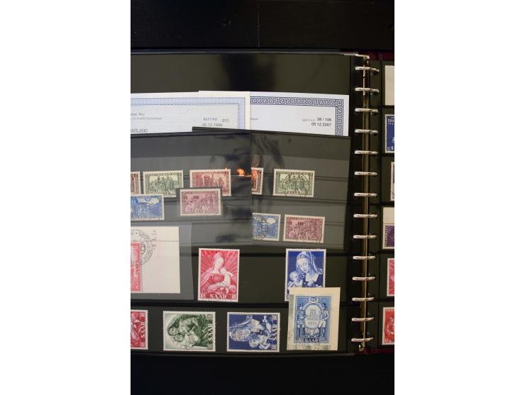 1947/56, sehr schöne postfrische und gestempelte Sammlung in den Hauptnummern weit überkomplett mit einer Vielzahl an Besonde